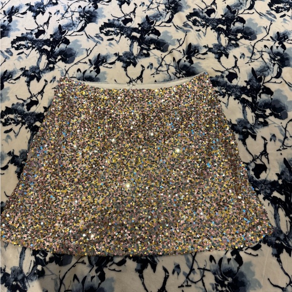 Sequin mini skirt dry cleaned size 16. Macys purchase.Above the Knee - Picture 5 of 6
